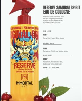 Immortal aftershave Special Edition Samurai Spirit